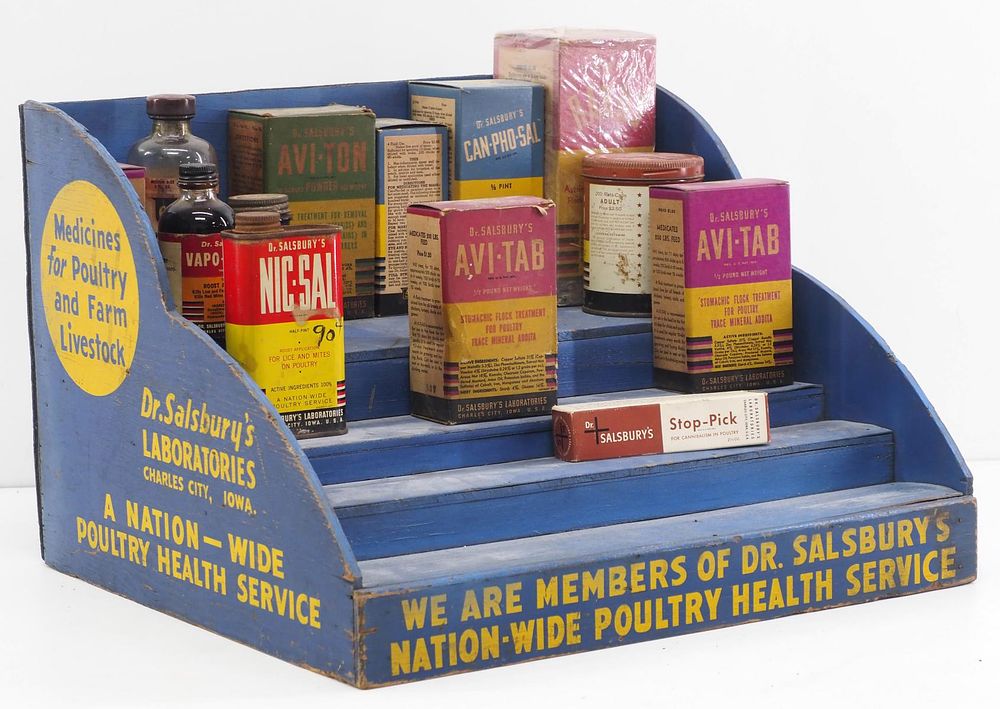 Lot 772: Dr Salsbury Farm Products product display