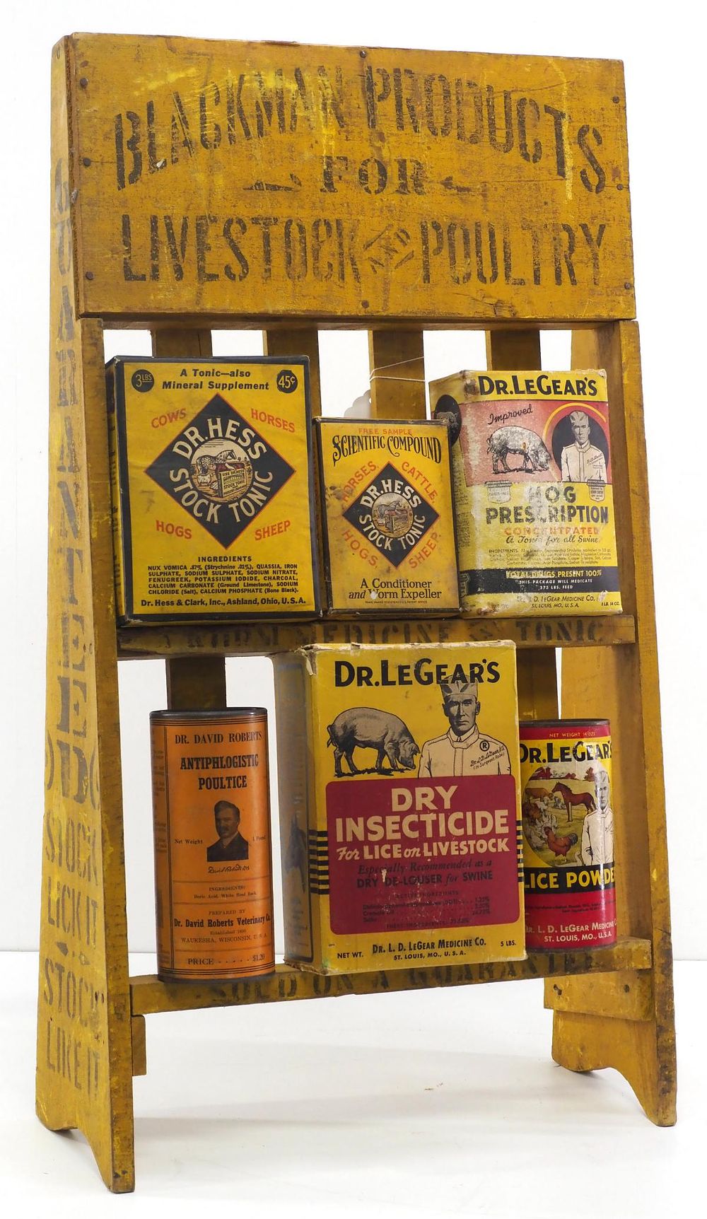 Lot 783: Blackman Livestock Product display stand