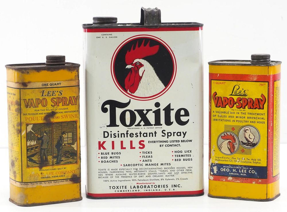 Lot 786: (3) Country store animal product tins