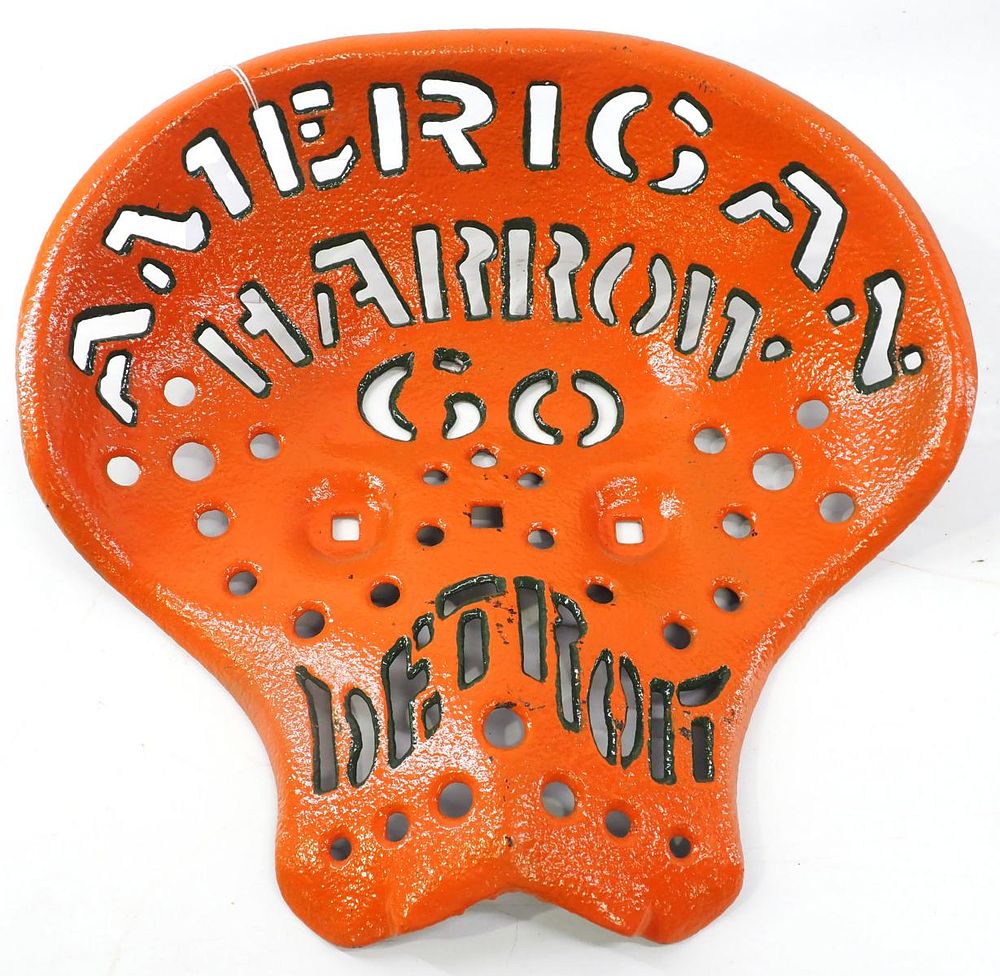 Lot 804: American Harrow Co. cast iron seat