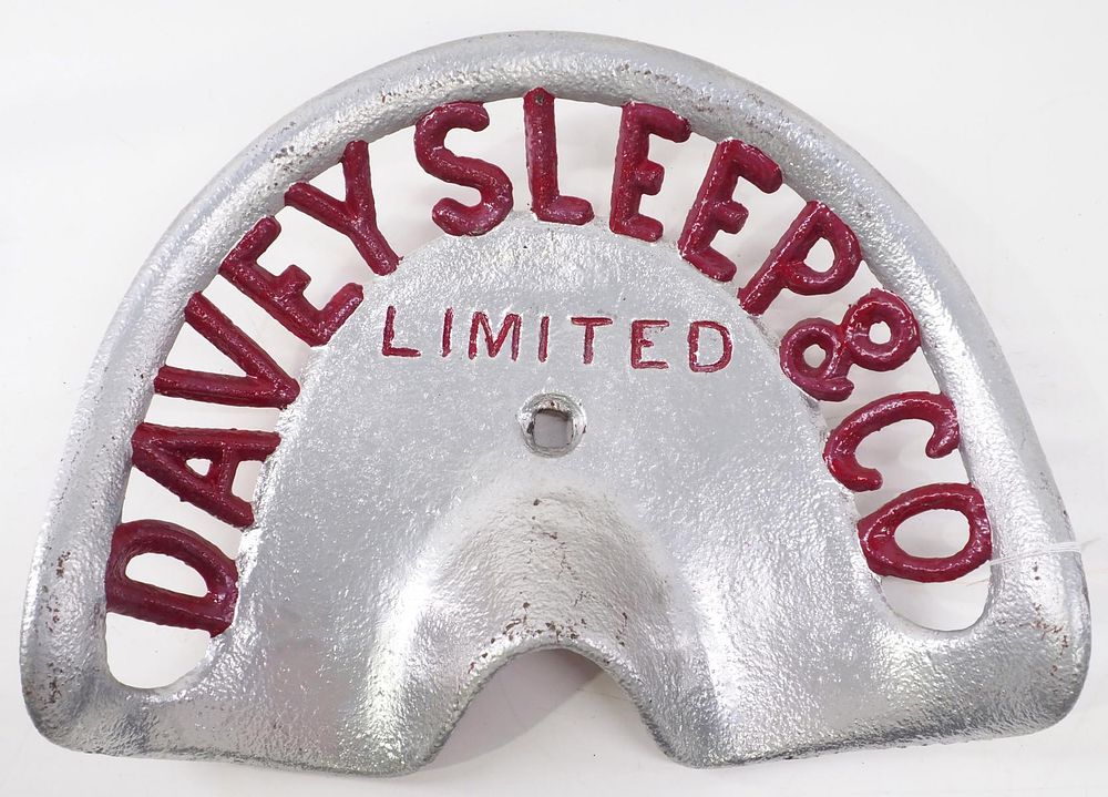 Lot 806: Davey Sleep & Co. cast iron seat