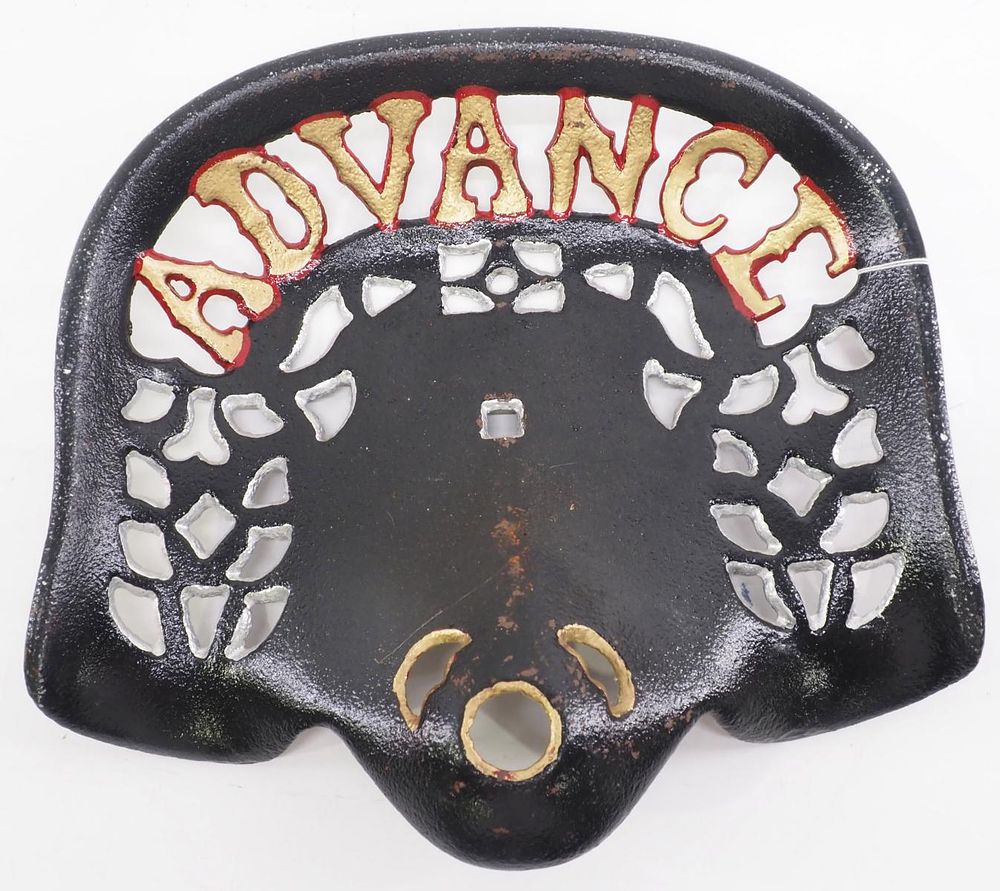 Lot 808: Advance cast iron seat