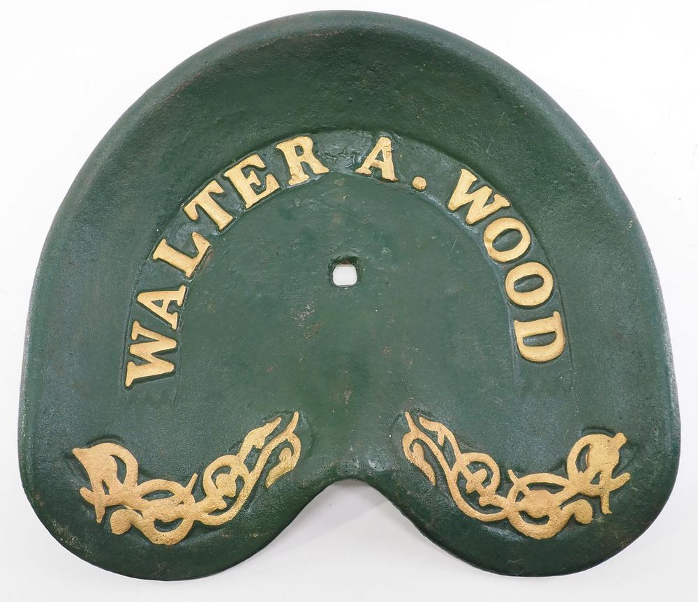 Lot 826: Walter A Wood cast iron seat