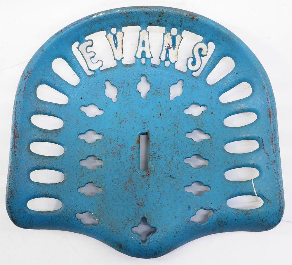 Lot 851: Evans cast iron seat