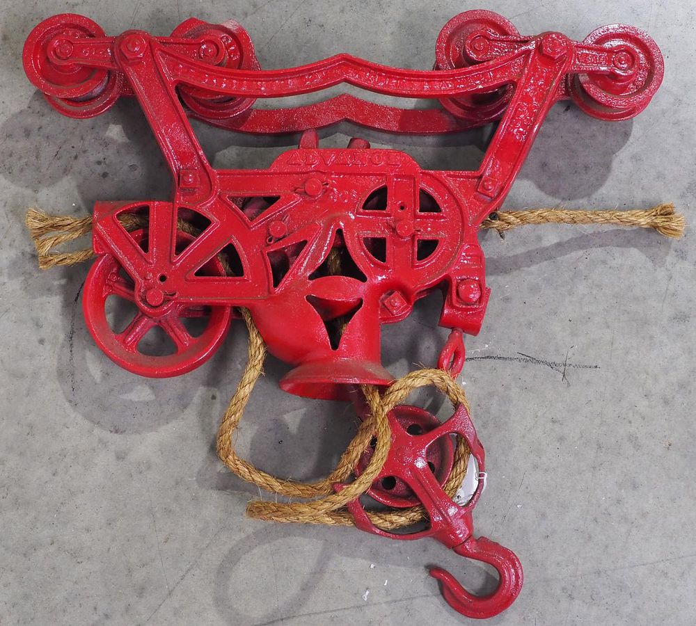 Lot 890: Advance cast iron hay car with CDP