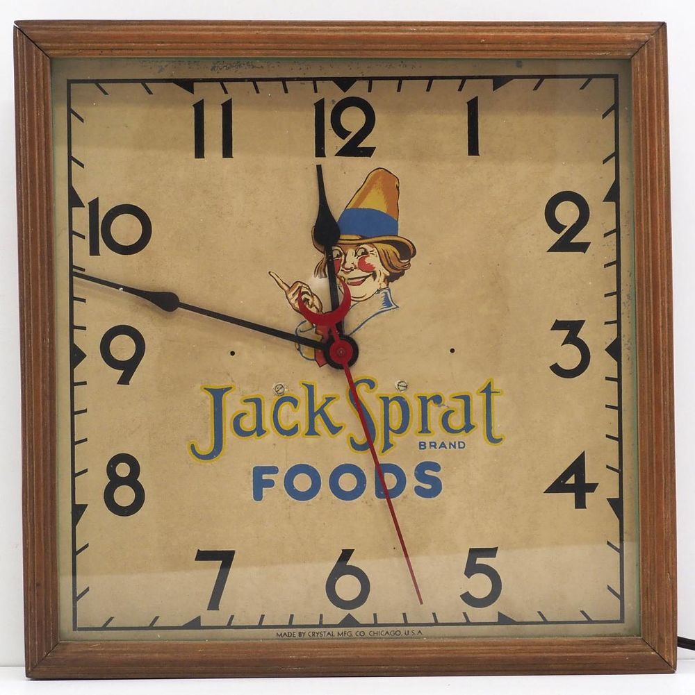 Lot 1009: Jack Sprat Foods electric clock