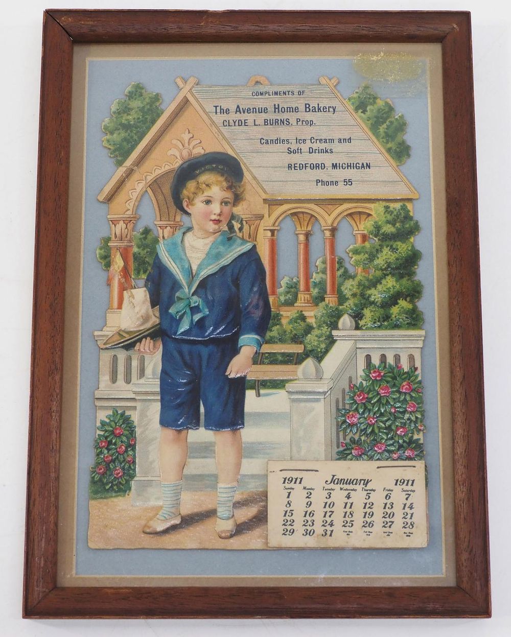 Lot 1018: 1911 Avenue Home Bakery calendar