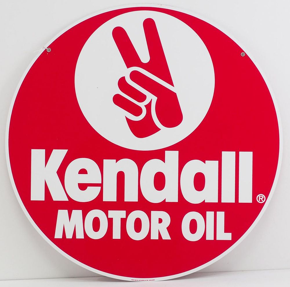 Lot 1021: Kendall Motor Oil sign