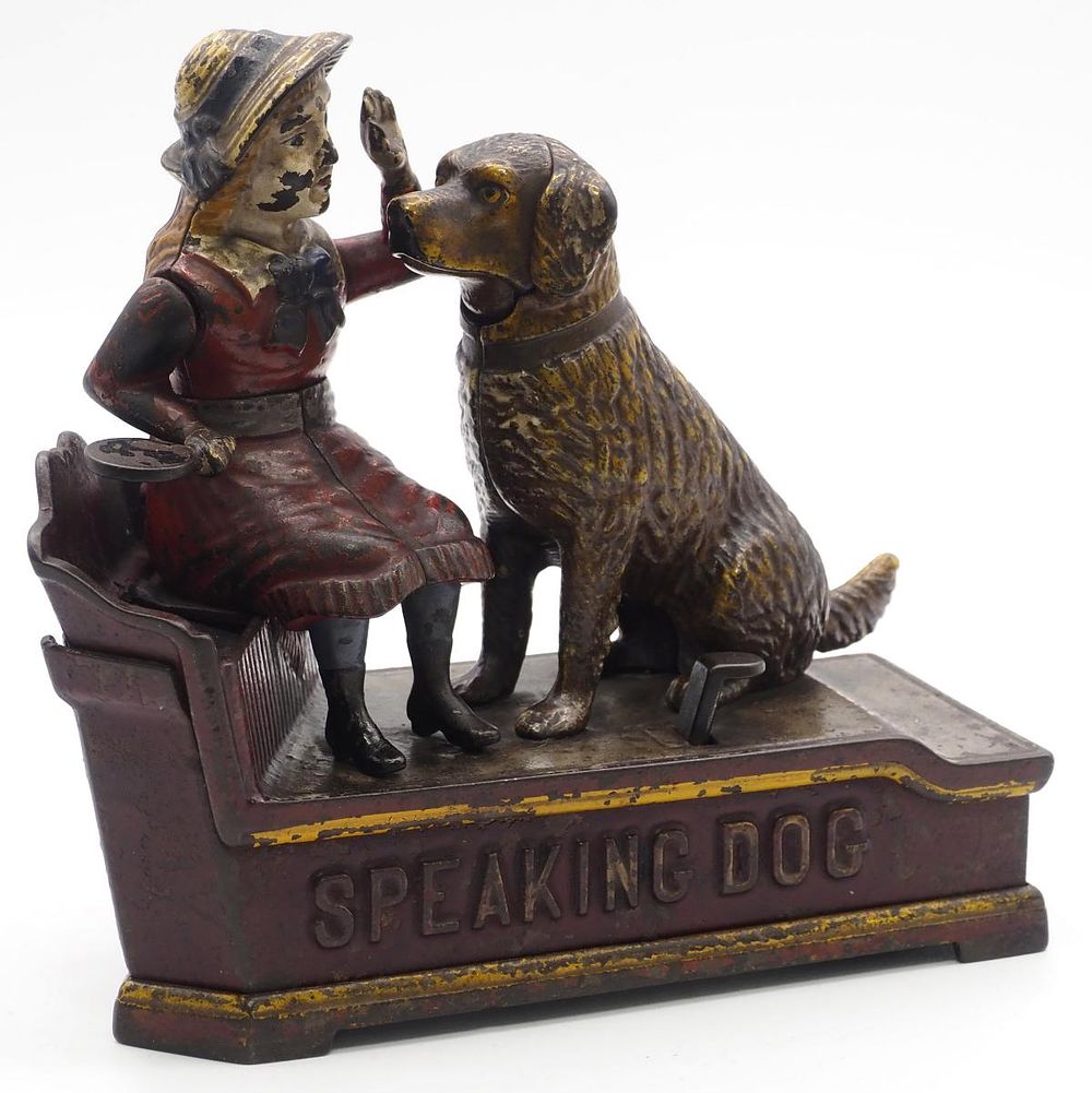 Lot 1035: "Speaking Dog" mechanical bank