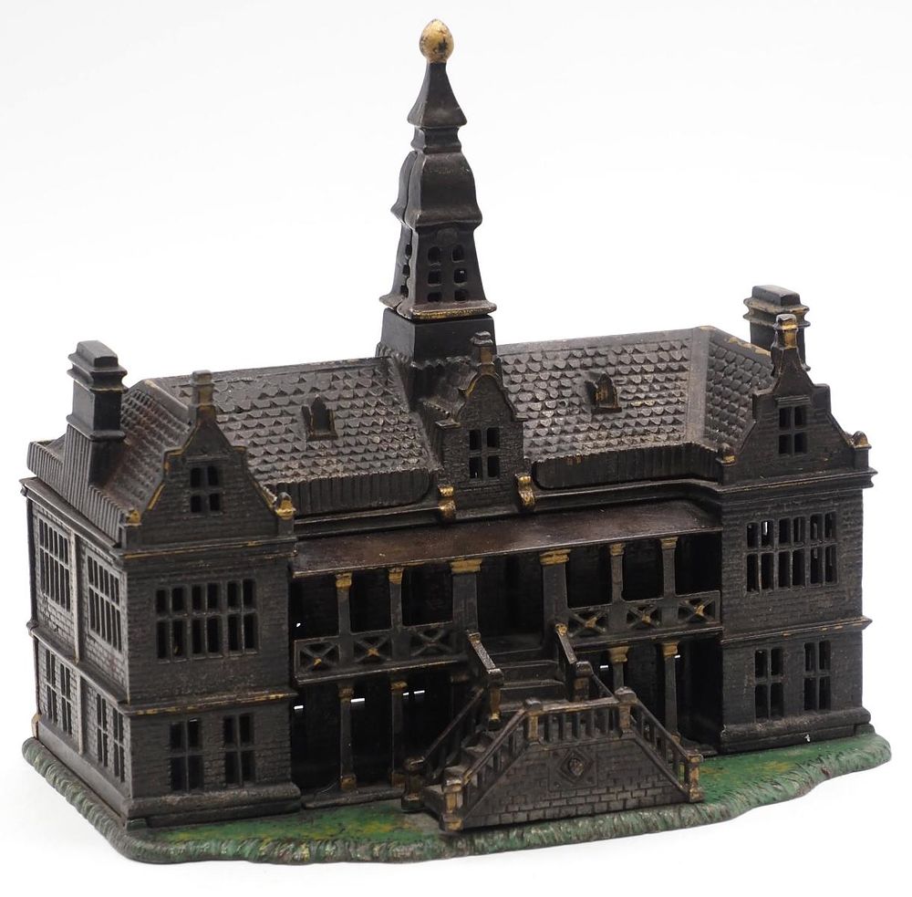 Lot 1040: Ives, Blakeslee & Co. "Palace" cast iron bank
