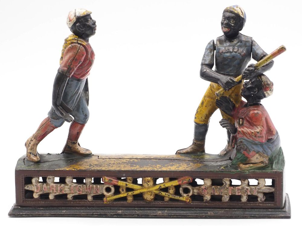 Lot 1057: "Darktown Battery" mechanical bank