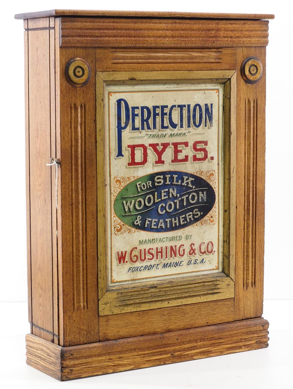 Lot 1065: Perfection Dyes product cabinet