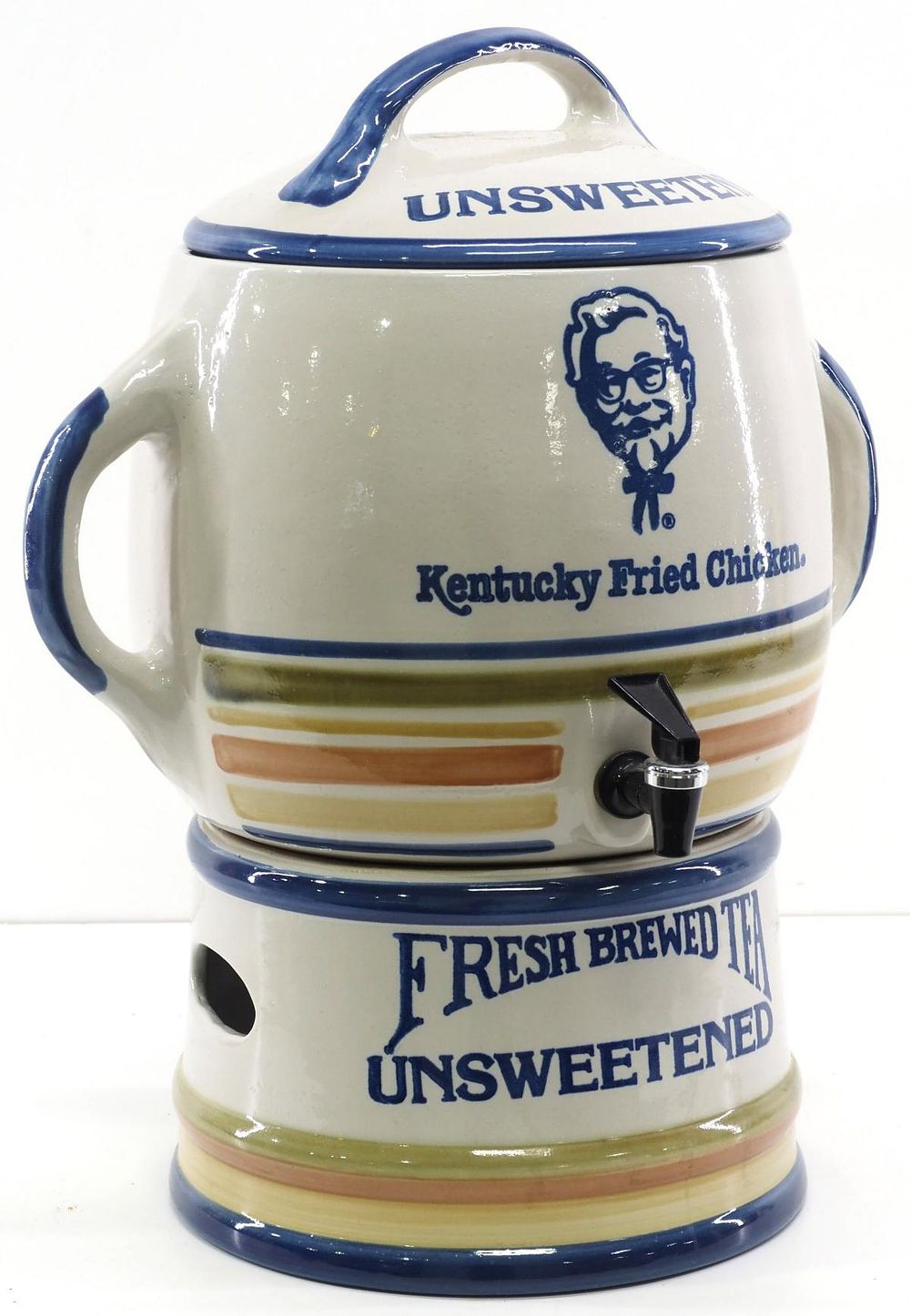 Lot 1074: 1970's Kentucky Fried Chicken tea dispenser