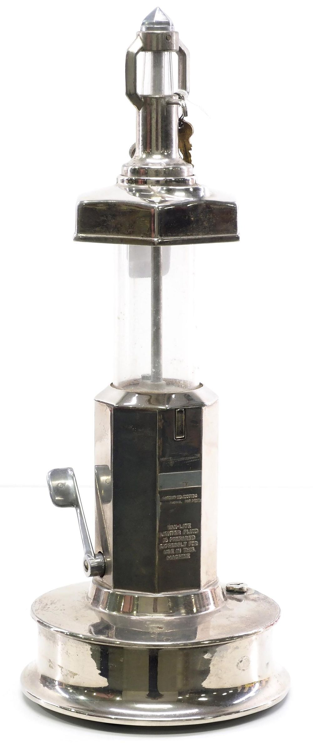 Lot 1079: Van Lite Deluxe chome lighter fluid dispenser