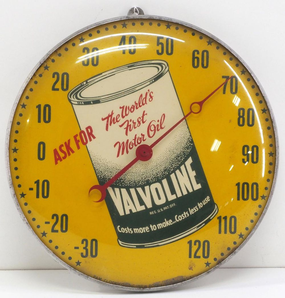 Lot 1090: Valvoline Motor Oil thermometer