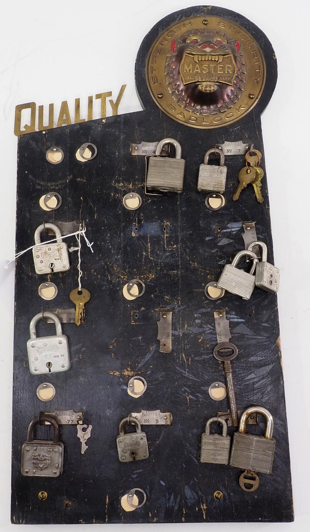 Lot 1094: Master Lock hanging product display