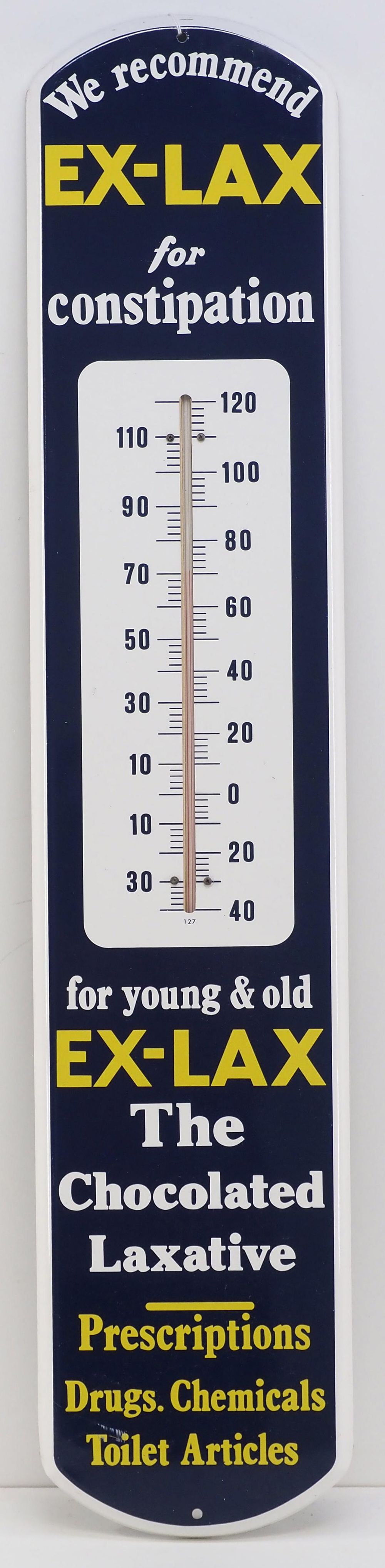 Lot 1124: We Recommend Ex-Lax thermometer