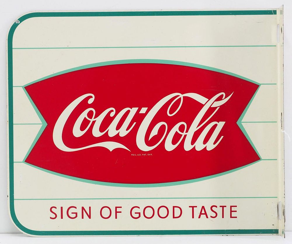Lot 1127: Coca Cola, Sign of Good Taste sign