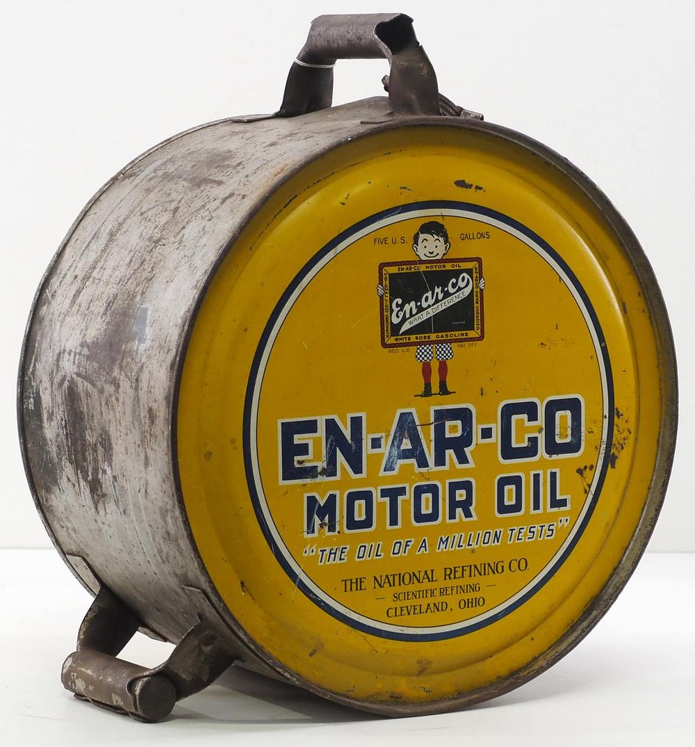 Lot 1139: EN-AR-CO 5-gallon rocker gas can with lid
