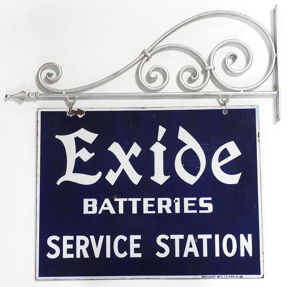 Lot 1148: Exide Batteries Service Station sign