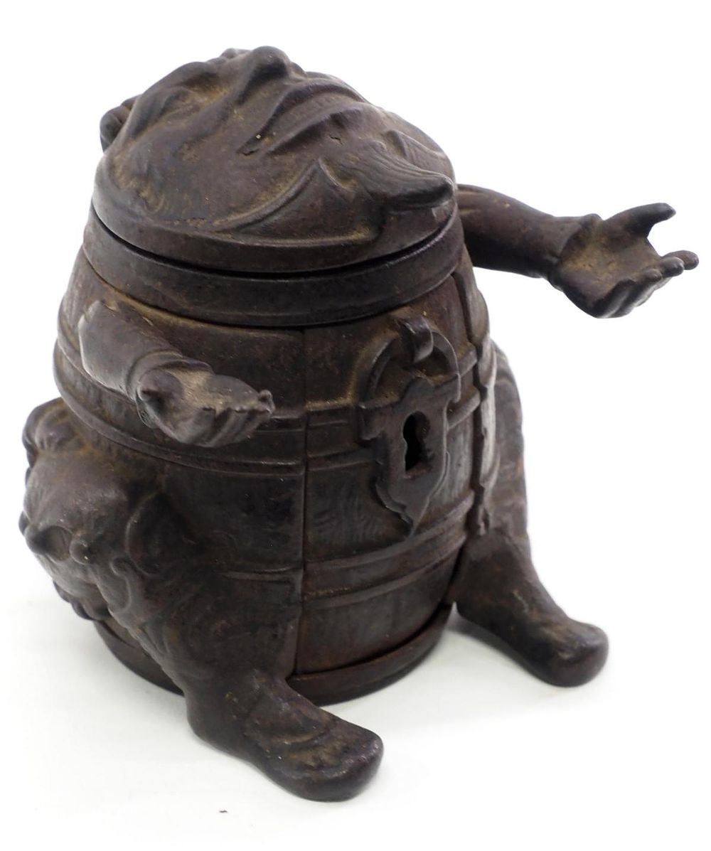 Lot 1204: Unusual figural ink well