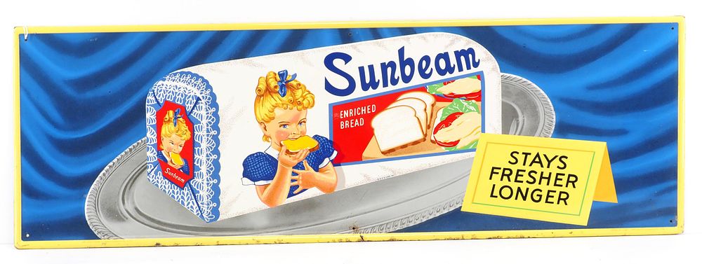 Lot 1227: Sunbeam Bread sign