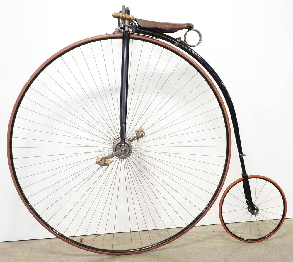 Lot 1269: Columbia Expert high-wheel bicycle, WOW!