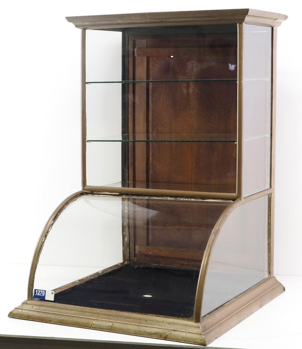 Lot 1270: Curved front showcase
