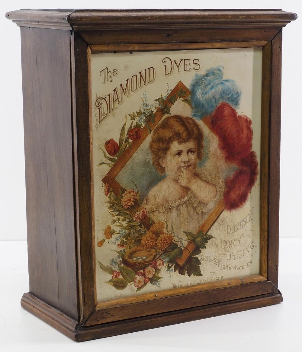Lot 1301: Diamond Dyes product cabinet