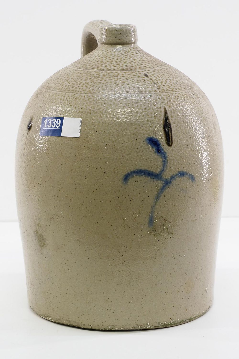 Lot 1339: 5-gallon crock jug with turkey droppings