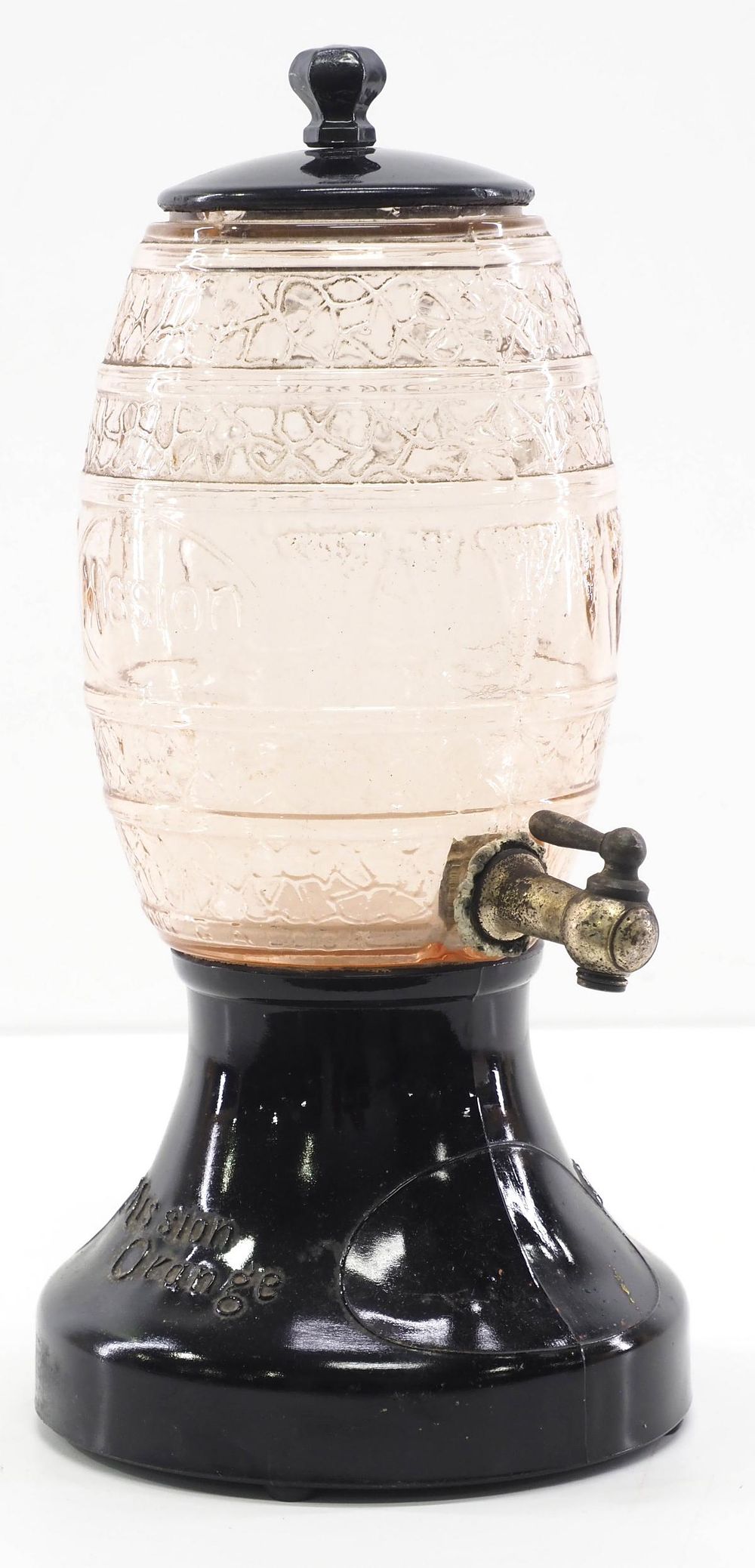 Lot 1344: Mission Orange syrup dispenser