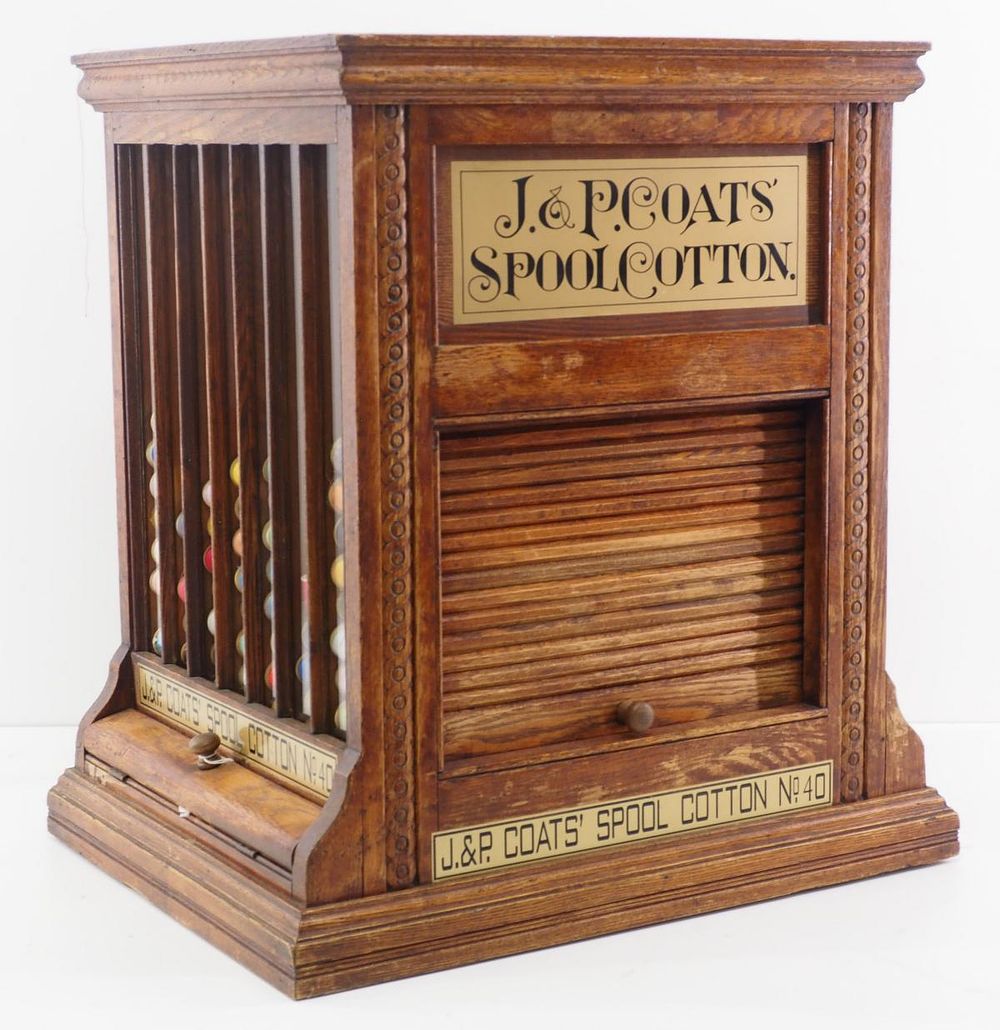 Lot 1346: J&P Coats Spool Cotton cabinet
