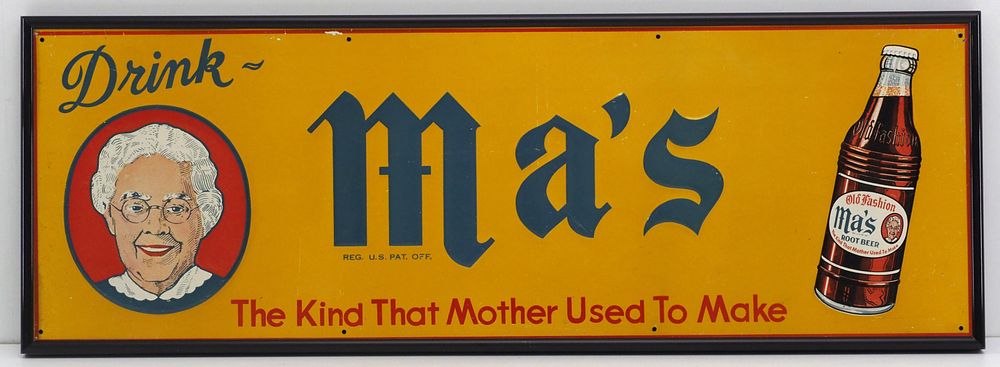 Lot 1367: Drink Ma's drink sign
