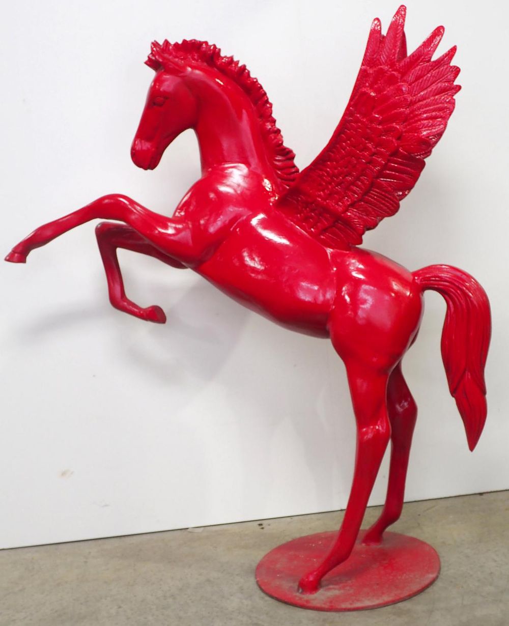 Lot 1382: Large aluminum Mobil Pegasus