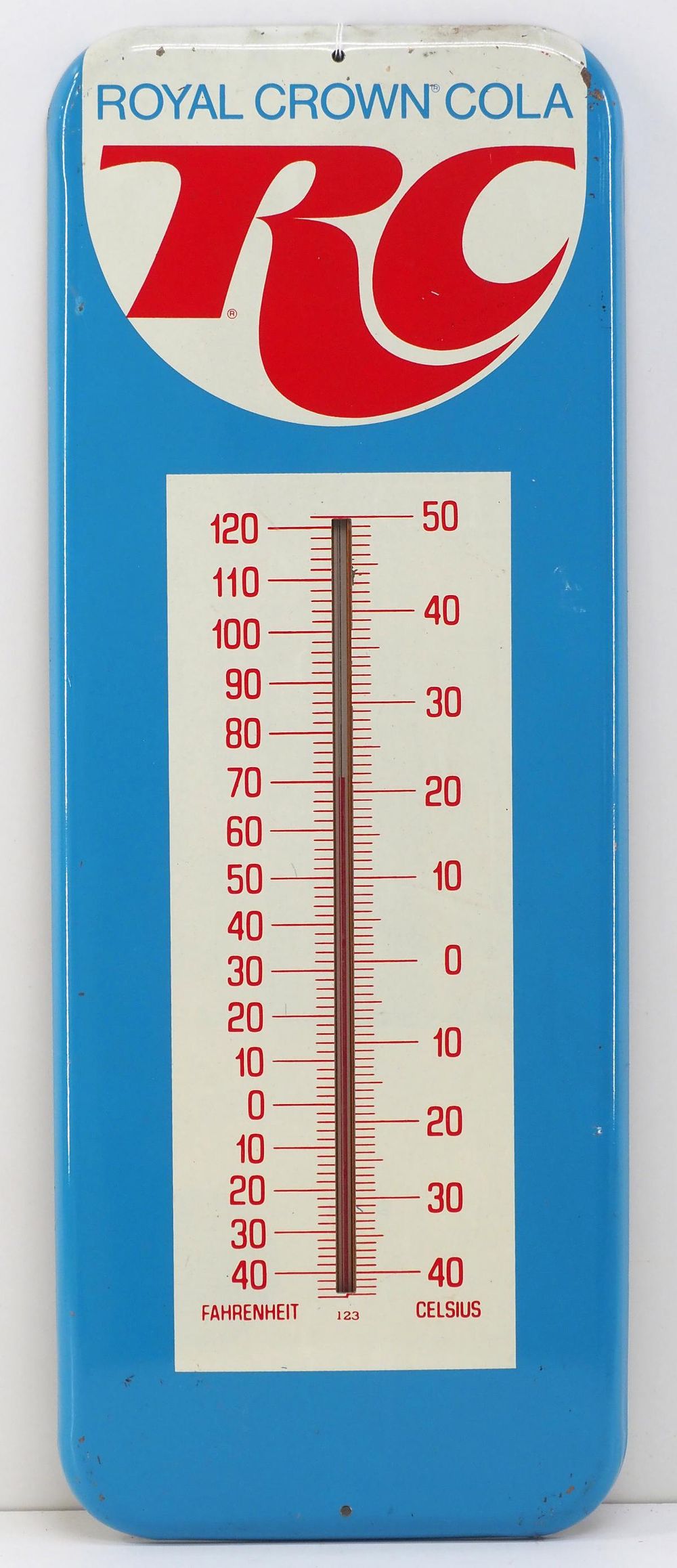 Lot 1390: RC Cola thermometer