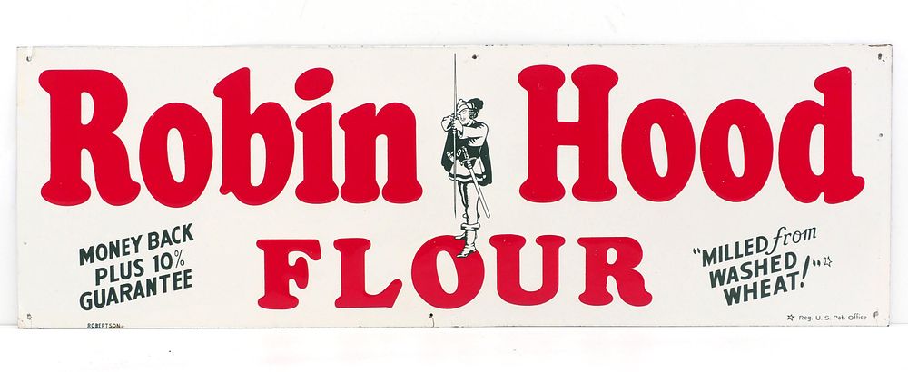 Lot 1392: Robin Hood Flour sign
