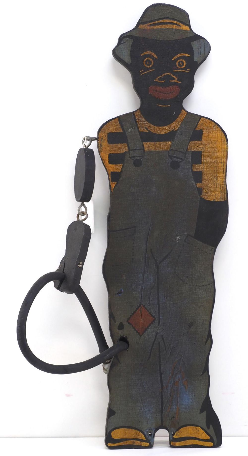 Lot 1438: Black Americana "Sambo" wooden sprinkler