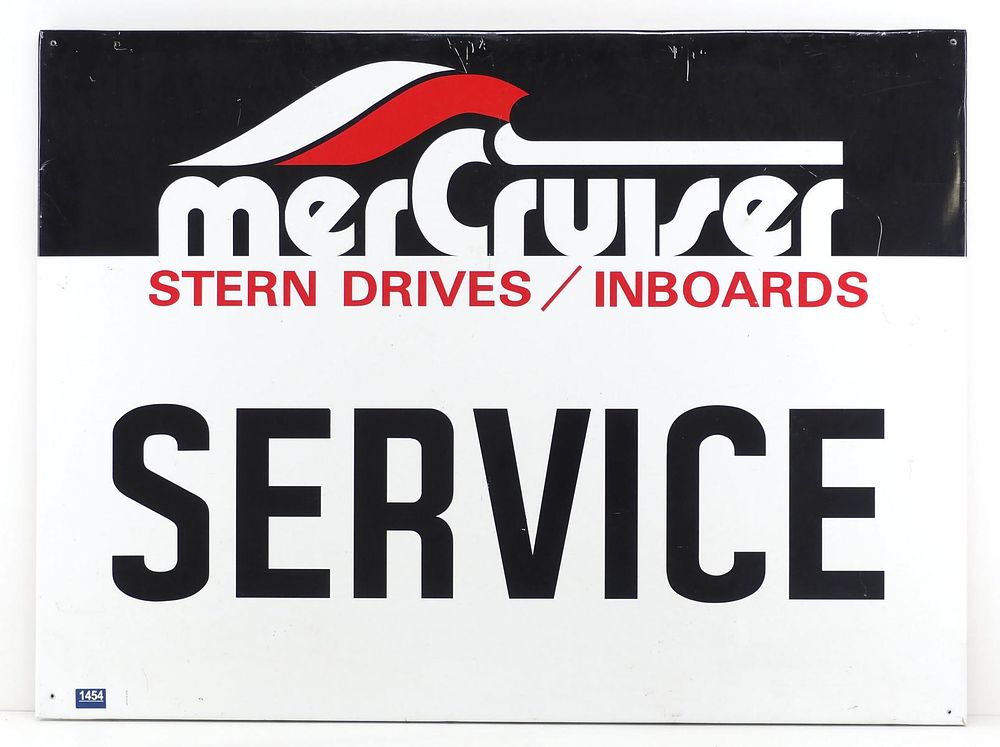 Lot 1454: merCruiser Stern Drives/Inboards Service sign