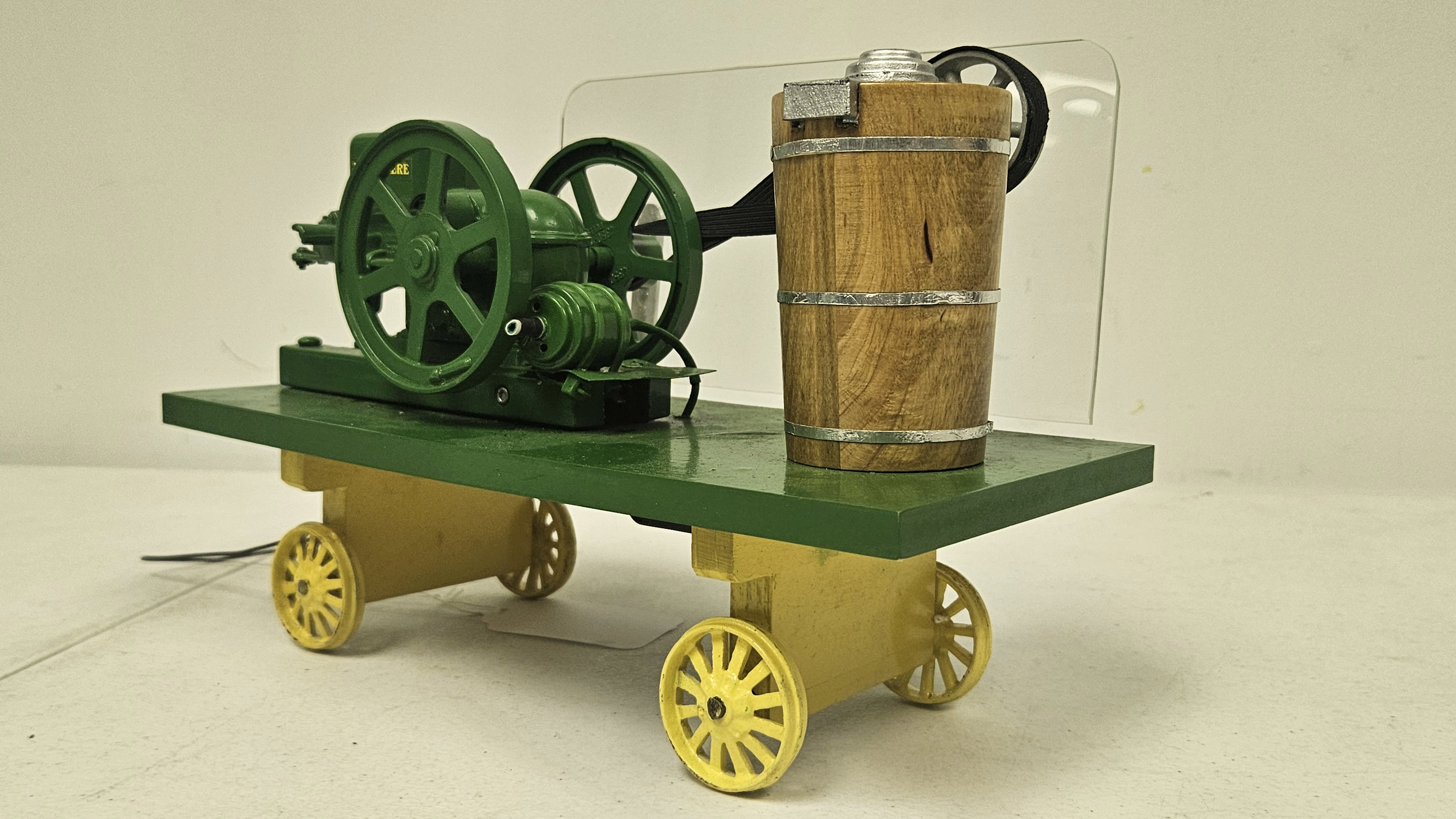 John Deere Model E Engine with Ice Cream Freezer
