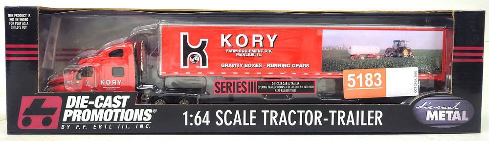 Lot 5183: Kory Farm Equipment Tractor Trailer