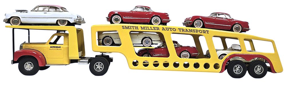 Lot 5207: Smith Miller Auto Transporter and Vehicles