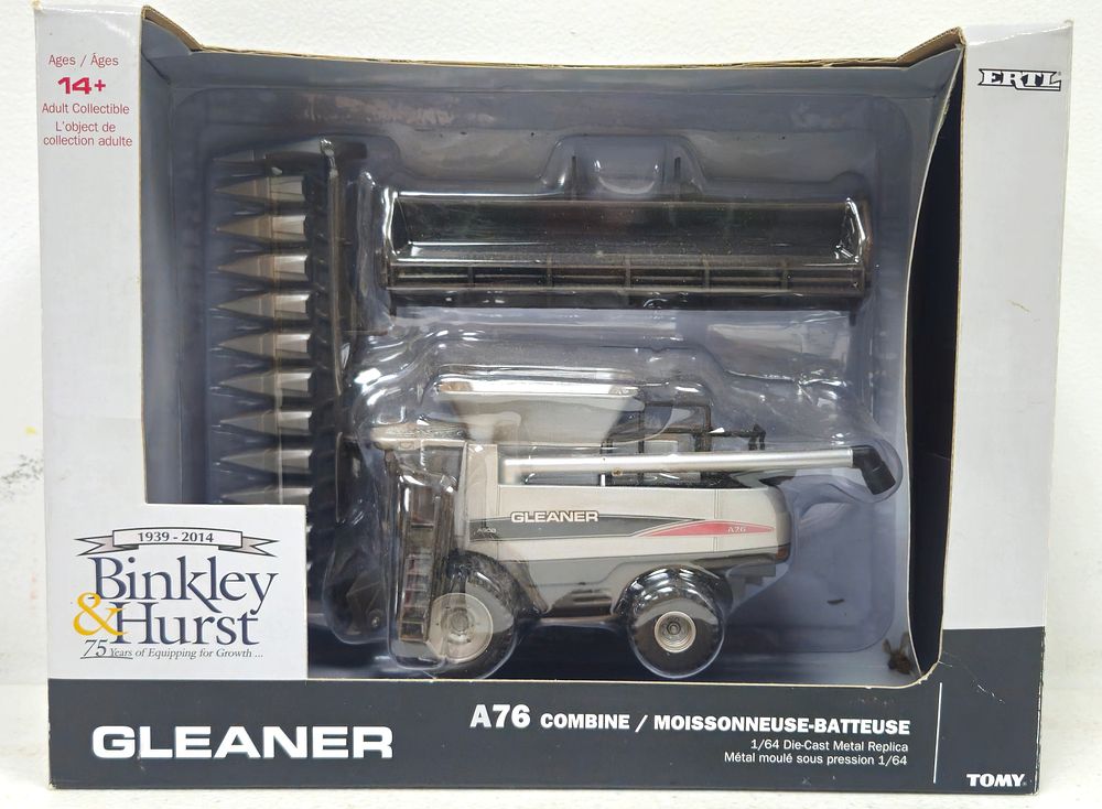 Lot 5251: Gleaner A76 Combine Special Binkley & Hurst Tractor