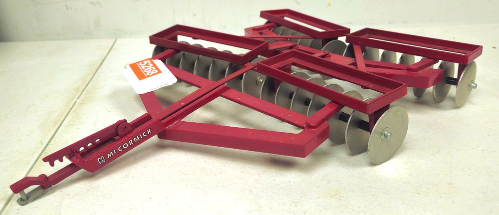 Lot 5268: 1/8 Scale McCormick Tandem Disk Harrow