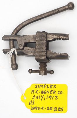 4.5''L Unmarked Simplex, R.C. Agner Co., written up in Wrenching News 2022-2-20, not listed