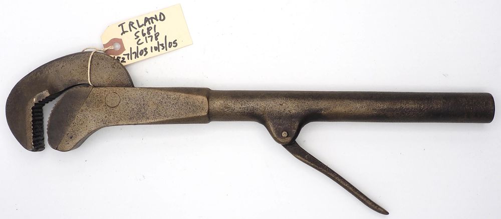 Lot 152: 15''L Irland Pipe Wrench Co.