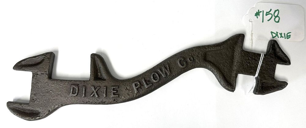 Lot 158: 11.5''L "Dixie Plow Co" implement wrench