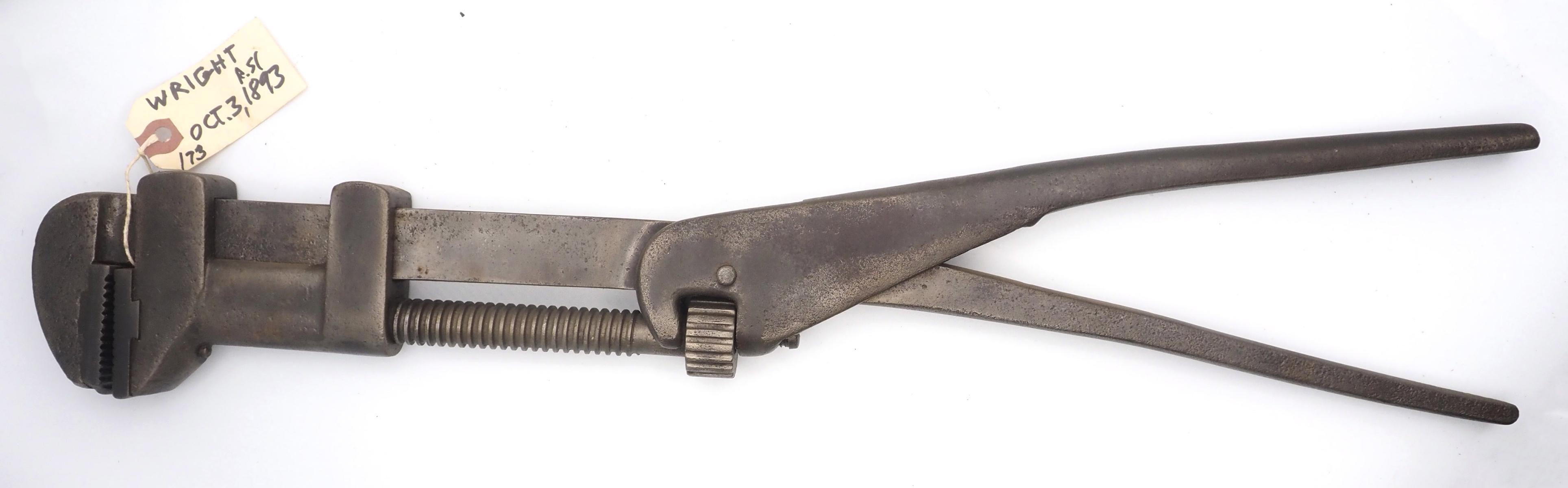 Wright (unmarked) pipe and nut wrench