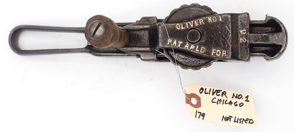Lot 179: 10.5''L "Oliver No.1 Pat Apld For"