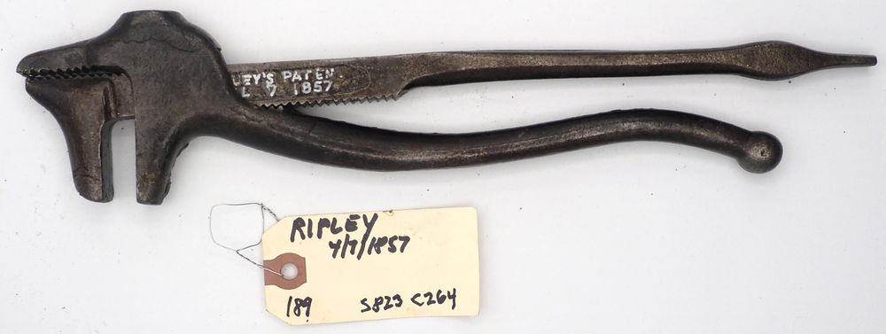 Lot 189: "E Ripley's Patent April 7, 1857"
