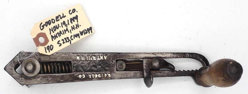Lot 190: 8.75''L "Goodell Co Antrim NH"